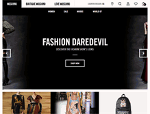 Tablet Screenshot of moschino.com